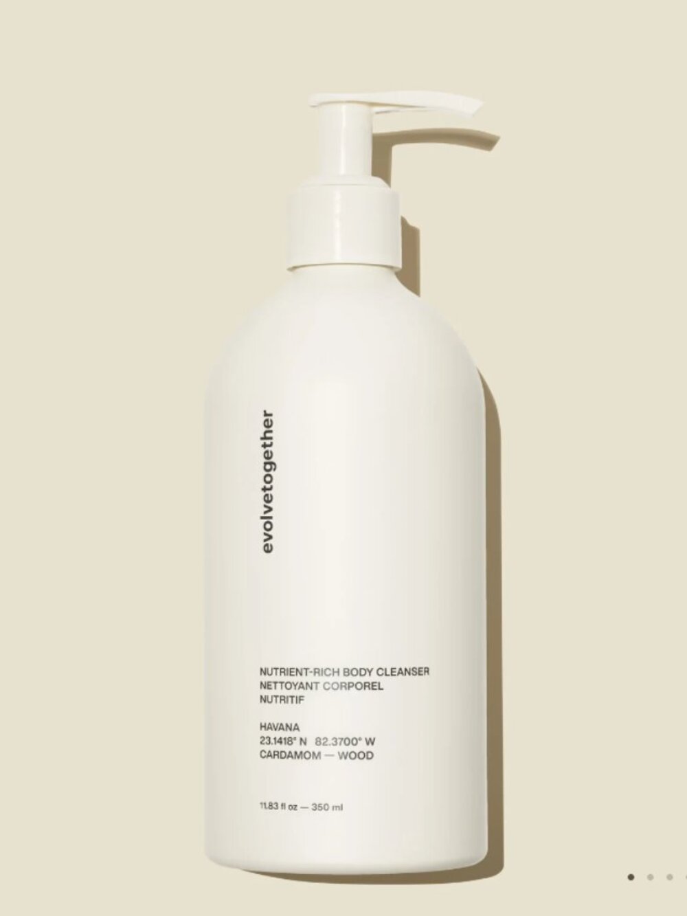 NWT Evolvetogether Havana Nutrient-Rich Body Cleanser 11.83 fl oz / 350 ml